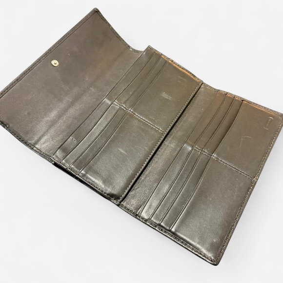 Coach Dark Leather Clutch - Picture 5 of 5